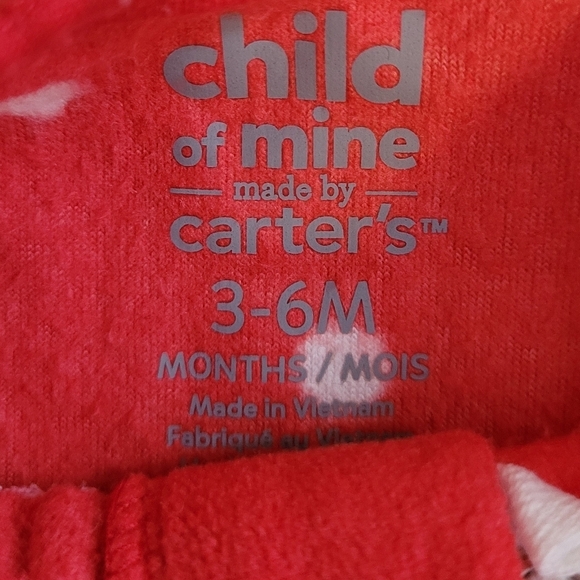 Carters Child of Mine Santa sleeper 3-6m - Picture 2 of 2